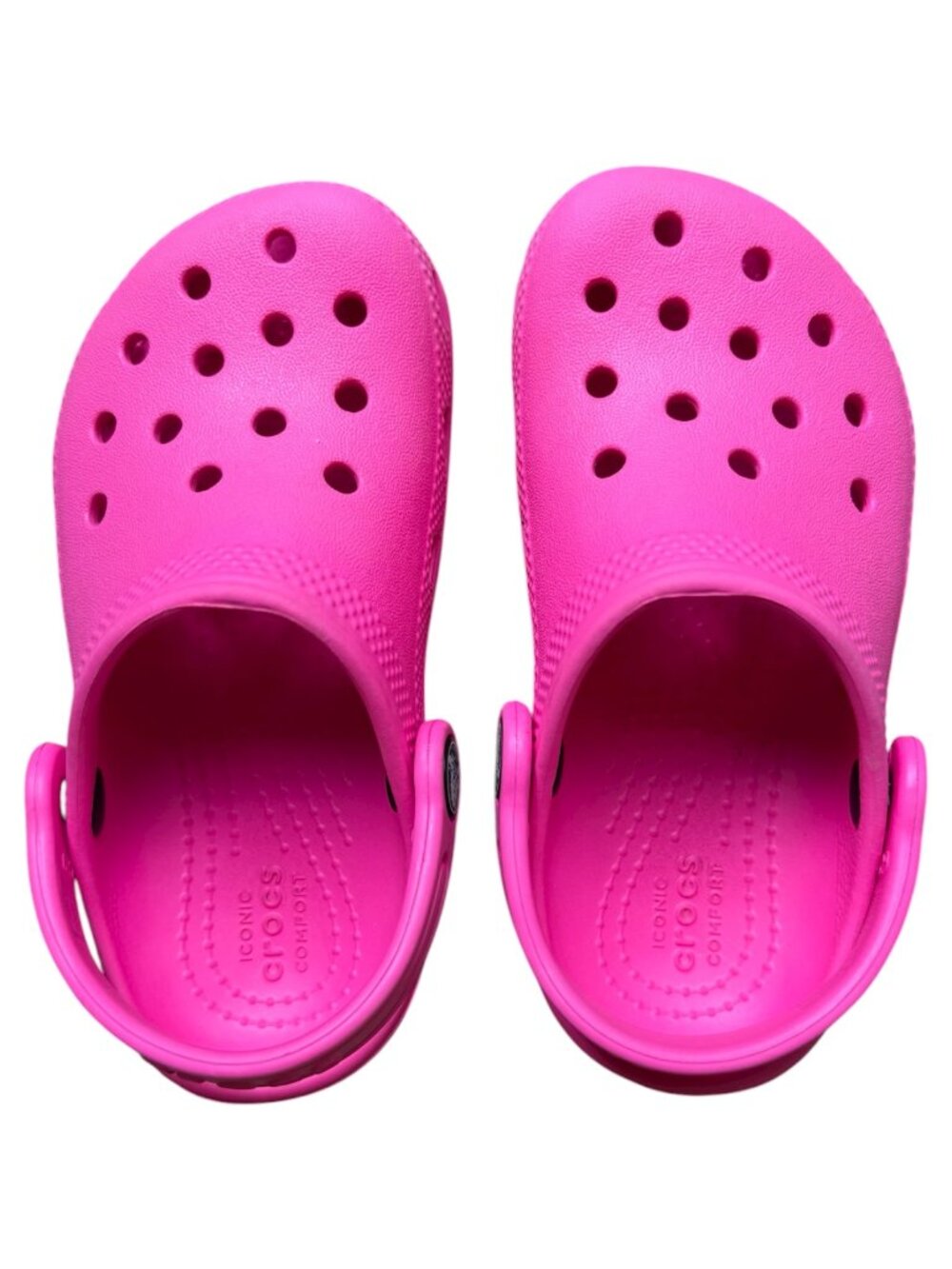 Bright Pink Toddler Classic Crocs – Size 9